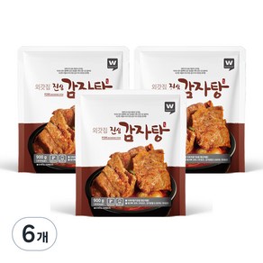 외갓집 진심 감자탕, 900g, 6개