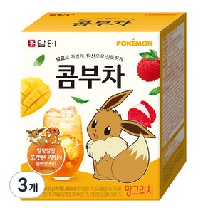 담터 포켓몬 콤부차 망고리치, 5g, 40개입, 3개