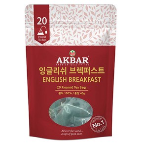 아크바 잉글리쉬브렉퍼스트 피라미드 티백, 2g, 20개입, 1개