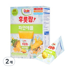 돌 후룻팝 파인애플 8p, 62ml, 2개