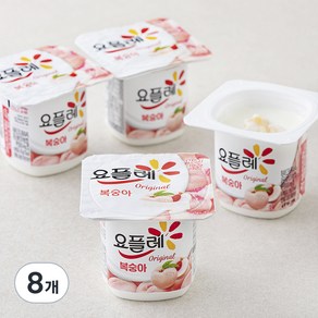 요플레 복숭아 멀티 85g, 8개