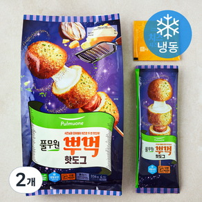 풀무원 뿌먹 핫도그 (냉동), 336g, 2개