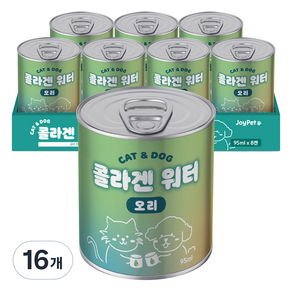 조이펫 반려동물 간식 콜라겐 워터, 95ml, 16개, 오리