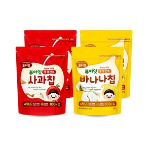 퓨어잇 내이브로 사과칩 12g x 2p + 바나나칩 25g x 2p