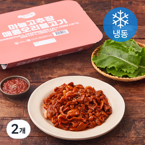 요리락 마늘고추장 매콤 오리불고기 (냉동), 600g, 2개