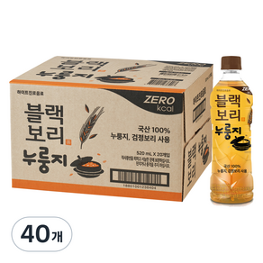 하이트진로 블랙보리 누룽지 음료, 520ml, 40개