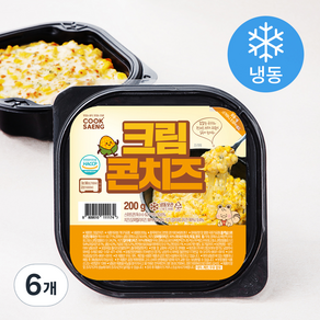 쿡생 크림 콘치즈 (냉동), 200g, 6개