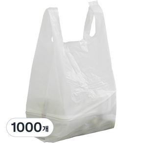 [국내생산] 지에스아이엔씨 담다 유백 비닐봉투, 4L, 1000개