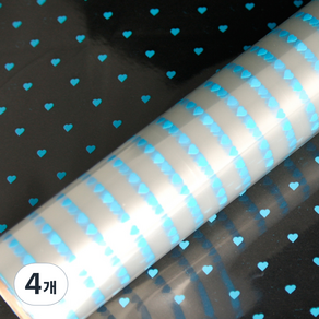 제일 사랑하트 OPP 비닐 포장지 대, 하늘, 4개