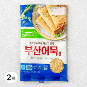 풀무원 부산어묵 4장, 180g, 2개