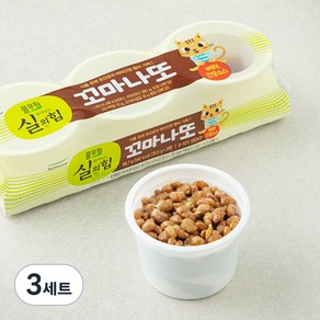 풀무원 살아있는 실의힘 꼬마나또 버터 간장소스 3개입, 89.7g, 3세트