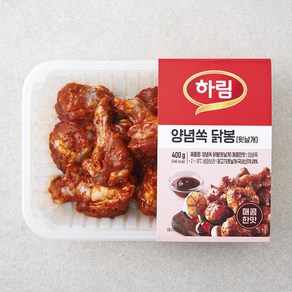 하림 양념쏙 닭봉 윗날개 매콤한맛, 400g, 1개