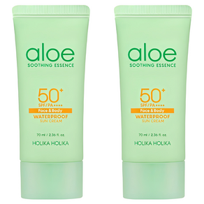 홀리카홀리카 알로에 워터프루프 선크림 SPF50+ PA++++, 70ml, 2개
