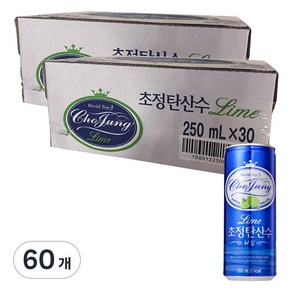 초정탄산수 라임, 250ml, 60개