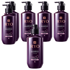 려 자양윤모 9EX 탈모증상전문케어 중건성두피용 샴푸, 400ml, 6개