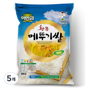 창녕군농협 황금 메뚜기쌀 상등급, 2kg, 5개