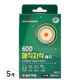 일양약품 근육통 600 매직 자석패치, 5개, 90개입