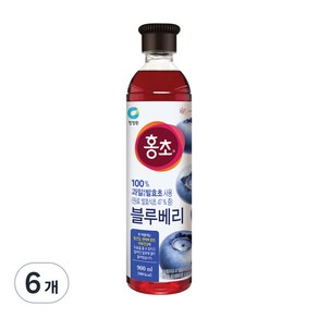 홍초 블루베리, 900ml, 6개