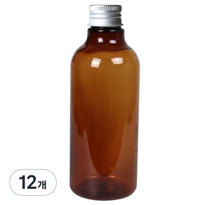 병도매닷컴 AN250 갈색 음료용기 알루미늄 실버캡, 250ml, 12개