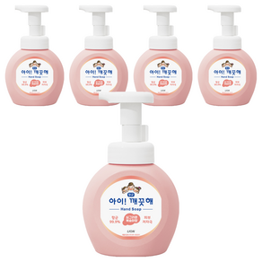 아이깨끗해 항균 폼 핸드솝 복숭아향, 250ml, 5개