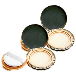 마타바 DIY 쿠션팩트 케이스 75 x 75 x 17 mm, 골드, 2개