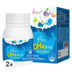 베이비락 톡톡하니 DHA 츄어블, 2개, 45g