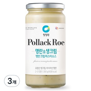 청정원 명란크림 파스타소스, 350g, 3개