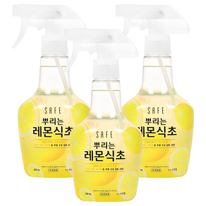 세이프 뿌리는 레몬식초 주방세정제, 400ml, 3개