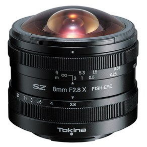 토키나 SZ F2.8 후지 X마운트 APS-C 어안렌즈 8mm, SZ 8mm F2.8