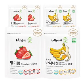 내아이애 동결건조 과일칩 딸기 3p + 유기농바나나 3p