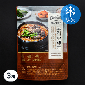 신세계푸드 쉐프컬렉션 고기 순댓국 (냉동), 450g, 3개