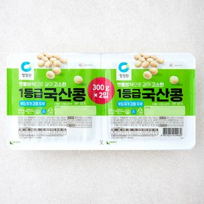 청정원 1등급 국산콩 두부 부침찌개 겸용, 300g, 2개