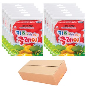 키뿜 키즈 클레이 10p, 빨강, 50g, 1세트