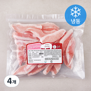 푸드랩플러스 스페인산 간편구이 항정살 지퍼백 (냉동), 500g, 4개