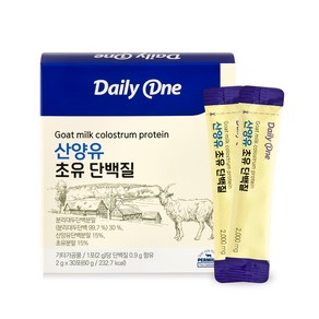 데일리원 산양유 초유 단백질 30p, 60g, 1개