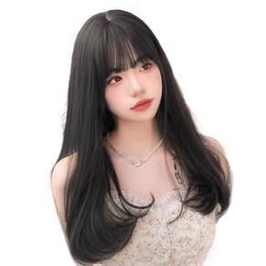 준 단색 c컬 붙임머리 50cm 195g