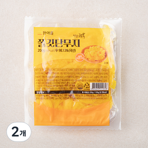 한아름 쫄깃 단무지, 200g, 2개