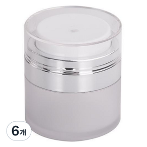 부드러운 진공 펌핑 크림 공병 50ml, 6개, 화이트