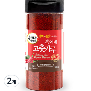 복이네먹거리 국산 보통매운맛 김치용 고춧가루, 95g, 2개