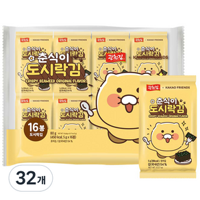 카카오 춘식이 재래 도시락김, 5g, 32개