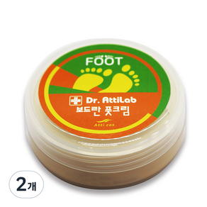 닥터아띠랩 보드란 풋크림 원형, 100g, 2개