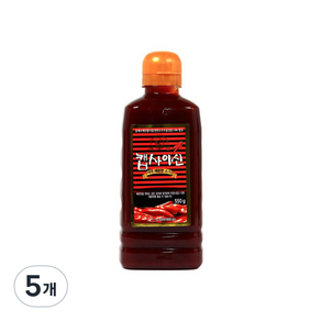 레벤 캡사이신 아주 매운맛 소스, 5개, 550g