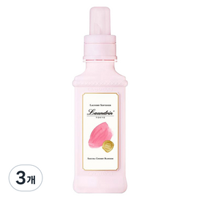 란도린 섬유유연제 사쿠라 체리 블로썸 본품, 600ml, 3개