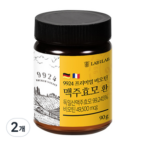 랩온랩 9924 프리미엄 맥주효모 환, 90g, 2개