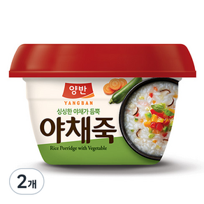 양반 야채죽, 287.5g, 2개