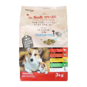 더독 강아지 닥터소프트 기능성 사료, 뼈/관절강화, 3kg, 1개