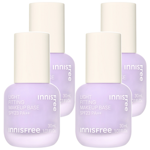 이니스프리 라이트 피팅 메이크업 베이스 30ml, 01 퍼플, 4개