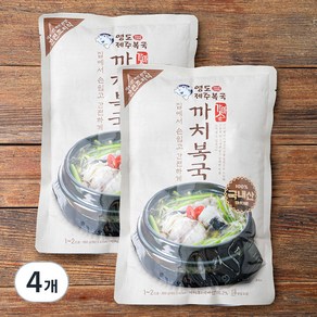 청조푸드 가마솥 영도제주복국 까치복국 냉장, 650g, 4개