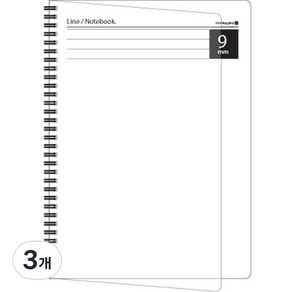 모닝글로리 PP SP 모두의노트 라인 16절 9mm, 3개