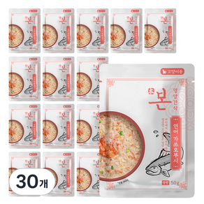 본 고양이 영양간식 죽, 혼합맛(연어/가쓰오부시), 50g, 30개